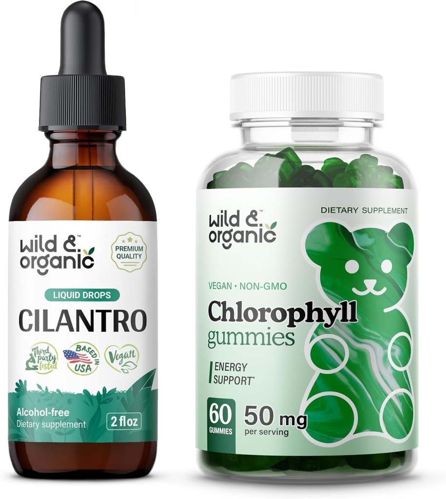 Wild & Organic Cilantro Tinkture 2 fl oz & klorofil Gumies
