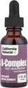 California Natural B Complex Podjezični dodatek, Malina, 1 Ounce