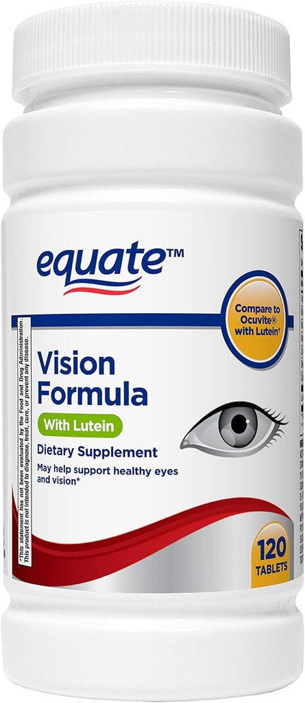 Equate - Vision Formula z luteinom, Eye Health Vitamin in Mineral Supplement, 120 tablet po Equate