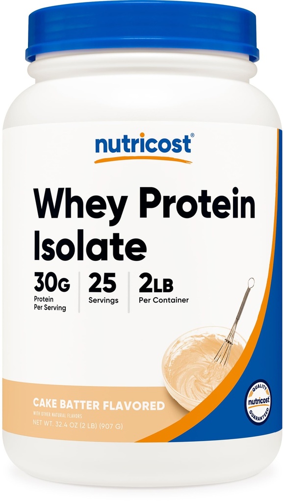 Nutricost Whey Protein Isolate Powder (baker, 2LBS)