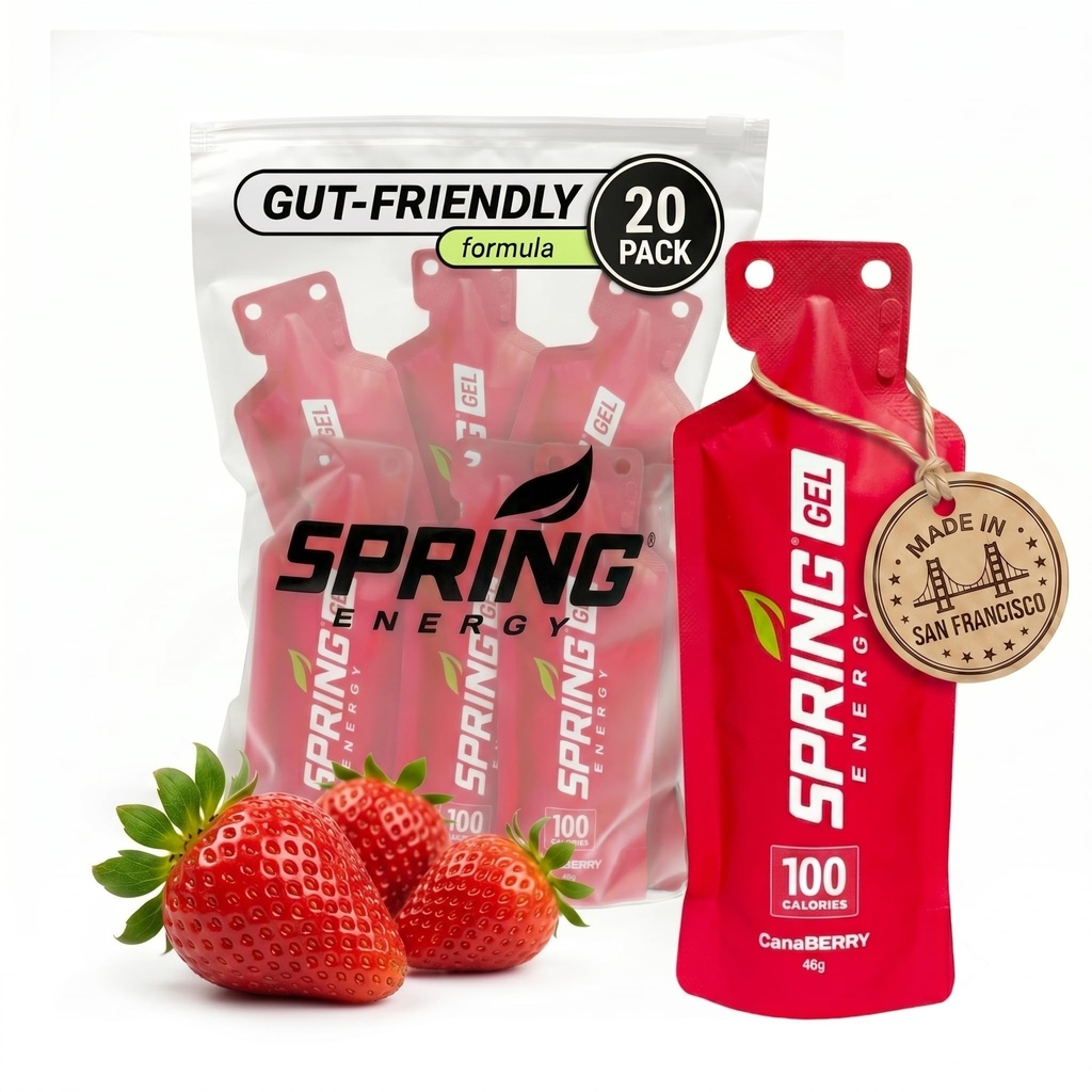Spring Energy Gel - Canaberry - 20 Ct - Športna prehrana Energija Geli za runnerje
