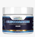 VITAMISAN Premium Organic Glukozamin & Chondroitin Cream z MSM, Arnica, & Collagen