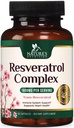 Resveratrol Dodatek 1800mg - Dodatna moč Antioksidanti za zdravo staranje in imunske podpore - Health & Celullar Energy Support - Non-GMO, Biološka uporabnost Trans-Resveratrol - 60 Veganske kapsule