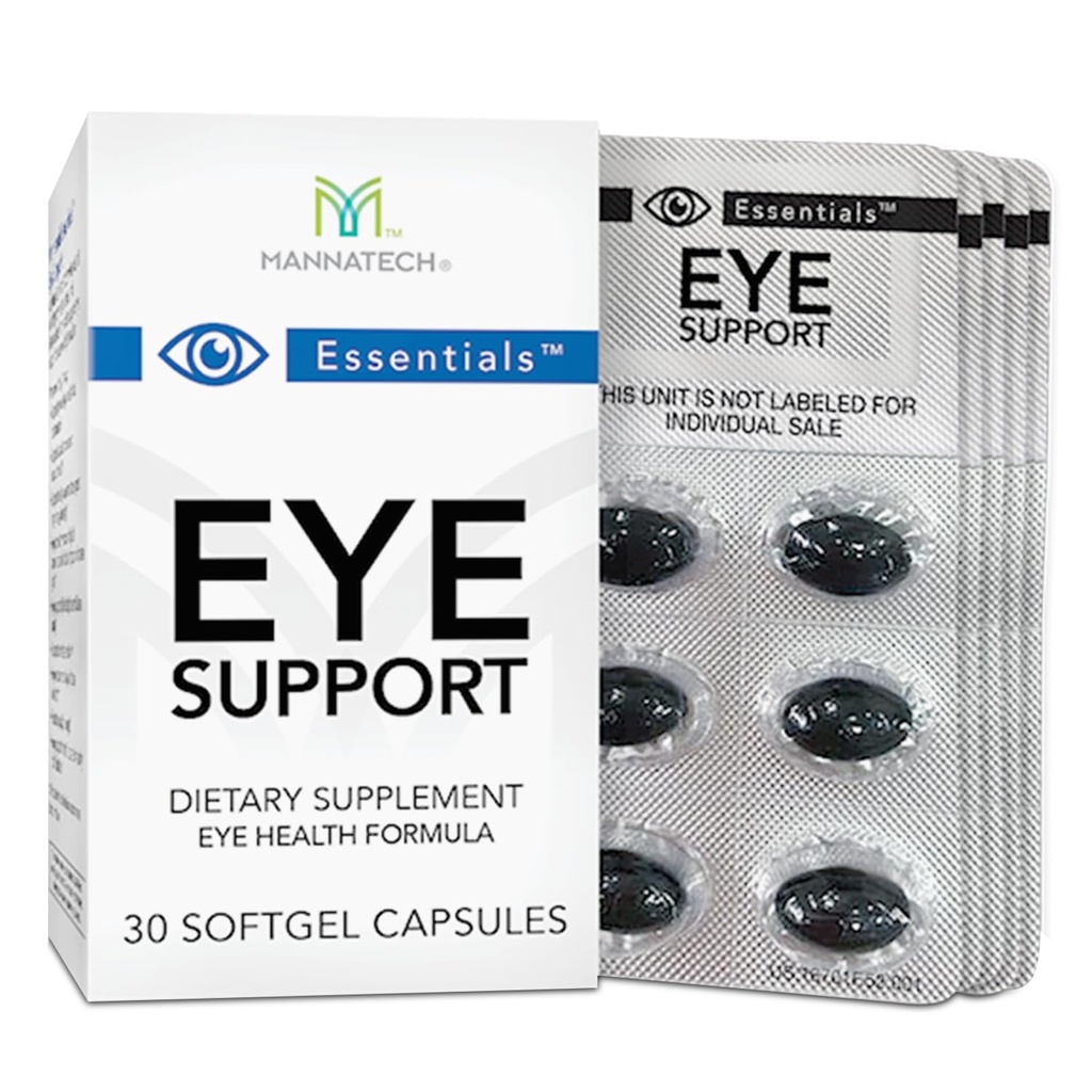 Mannatech Oko Care Supplement, Podpira Splošno zdravje oči Nega vida Dopolnilo w/Lutein & Zeaksantin. Podpora za oči 30 softgels.