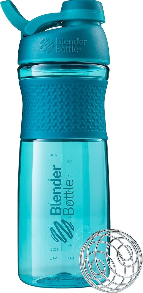 BlenderBottle SportMixer Shaker steklenica kot nalašč za beljakovinske Shake in Pred vadbo, 28-Ounce, Teal
