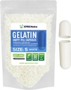 XPRS Nutra velikost 5 praznih kapsul - 1000 Štetje zelo majhnih praznih kapsul želatine - tablete DIY Kapsule Polnjenje - Polne tablete Gel caps za Do-it-Yourself Vitamin dopolnila (bela)