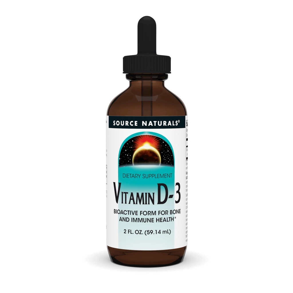 Vir Naturals Vitamin D-3 Tekoče kapljice 2000 iu Podpira zdravje kosti in imunskega sistema* - 2 Fluid oz