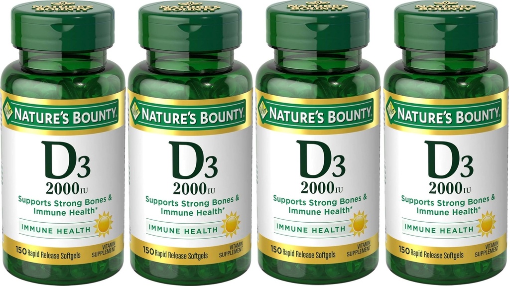 Bounty vitamin D3 2000 i.e. softgels 150 ea (paka 4)