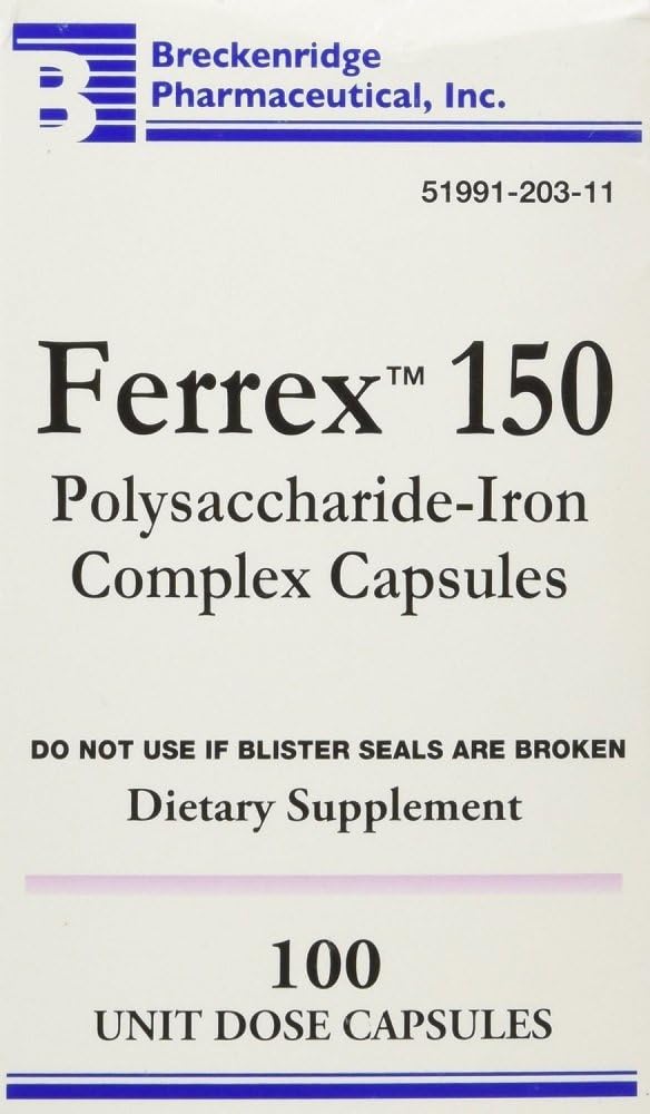 Ferrex 150 kapsul, 100ct (3 pakiranja)