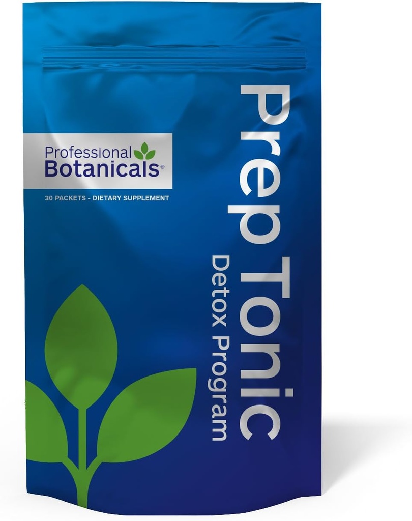 Profesionalni botaniki Prep Tonic Detox 10-dnevni popolni detox, zdravje in wellness sistem, čiščenje telesa - 30 paketov