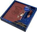 Harry Potter Zaklenjeni dnevnik z UV Invisible Ink Pen za otroke, Najstniki, Tajni časopis s ključnimi, Lined Strani, Stationery Supplys, Darila za otroke (Brown UV Pen)