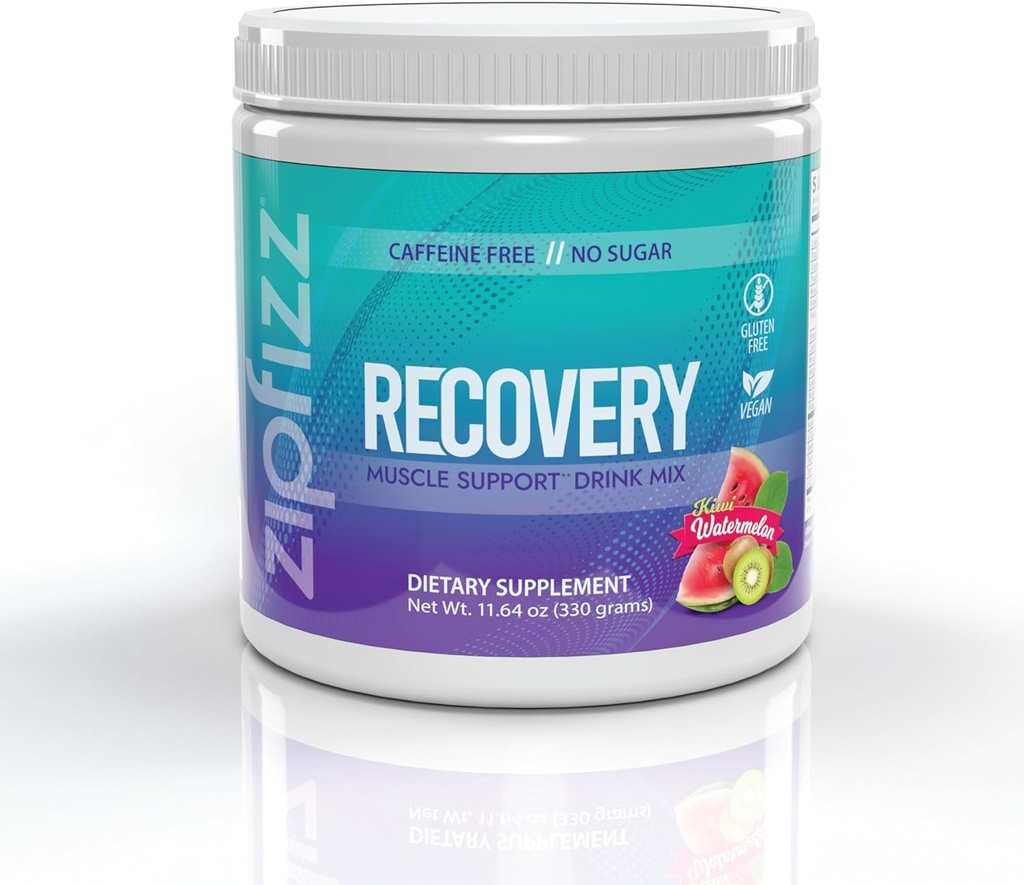 Zipfizz Muscle Recovery Drink Mix: Izboljšajte učinkovitost z vitamini, minerali in aminokislinami za hitro popravilo in regeneracijo mišic - Vključuje L-glutamin, izvleček citrata, L-karnitin