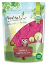 Hrana v živo Organski zmajev sadni prah, 1,5 funti – Non-GMO, v prahu rdeča pitaya, Vegan, razsutem stanju. Vsebuje maltodekstrin. Bogat z antioksidanti, Fiber, Vitamin C. Kot nalašč za Shakes, Smoothie Bowls