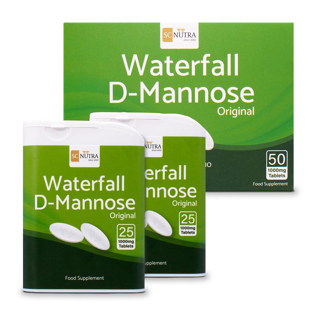 D- Mannoze tablete 1000mg - Slap D- Mannoza izvira naravno iz Birch - 50 tablet - SC Nutra (Sweet Cures)