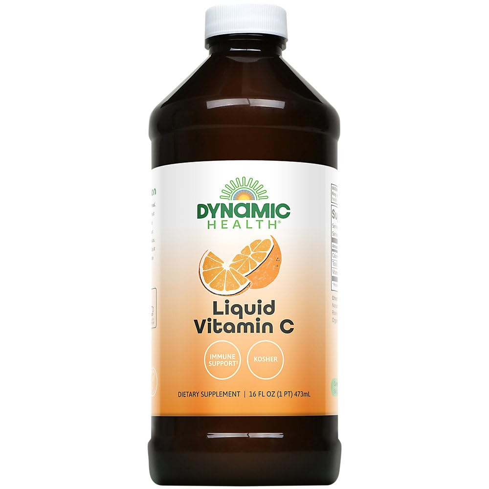 Dinamično zdravje Tekoči vitamin C - Zmanjšani bot : 10039: Liq, Citrus (Btl-Plastic) 1000mg 16oz