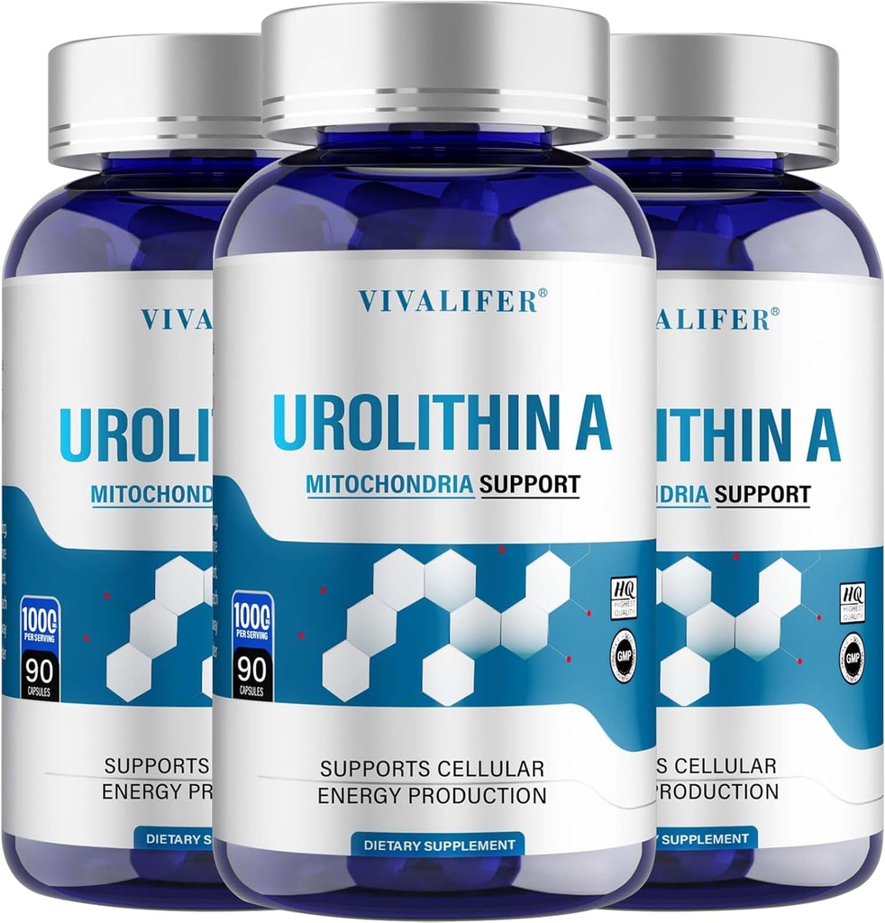 Urolitin A dodatek 1000 mg, 270 Softgels Močna antioksidantna zaščita, Spodbujanje zdravo staranje in mitohondrijsko zdravje in celična popravila Podpora za moške in ženske