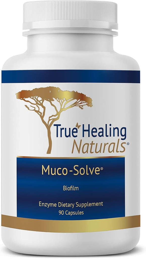 Naravozdravje - Muco-Solve Biofilm - Gut Restavriranje in Gut Health - Edinstvena encimska kombinacija za raztapljanje polisaharidov in fibrinov komponent Biofilm - 90 kapsul