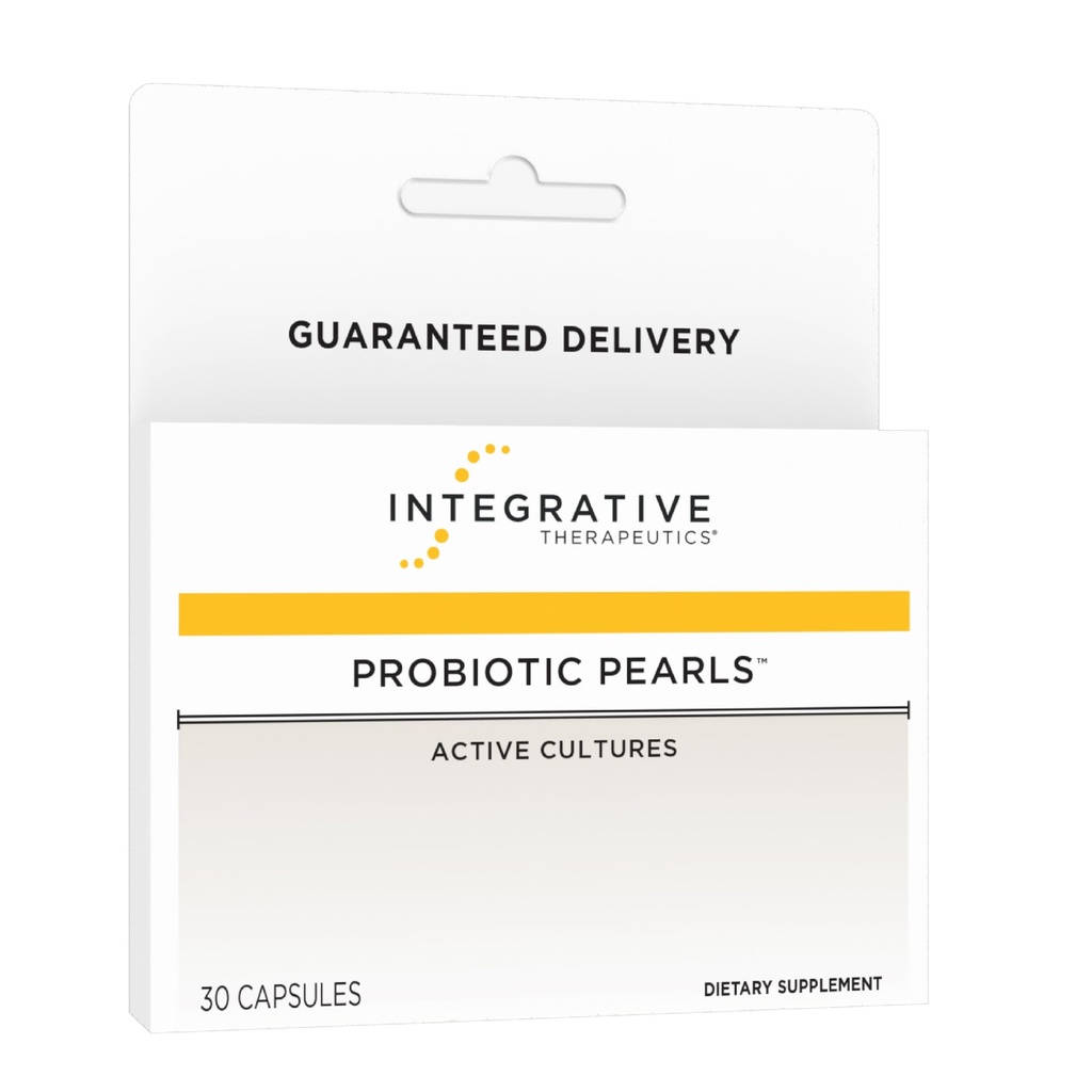 Integrativne terapije Probiotični biseri - Dnevna digestivna dopolnila za Gut Health Support* - Probiotične kapsule za podporo imunskega zdravja* - Soy-free - 30 grof (30 služabnikov)