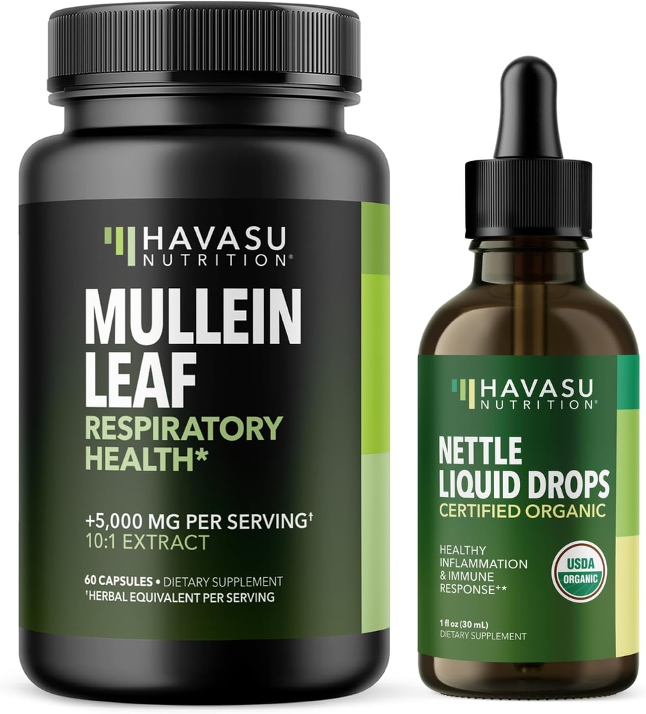 HAVASU HRANILNO MULLEIN Listne kapsule + koprivne tekoče kapljice