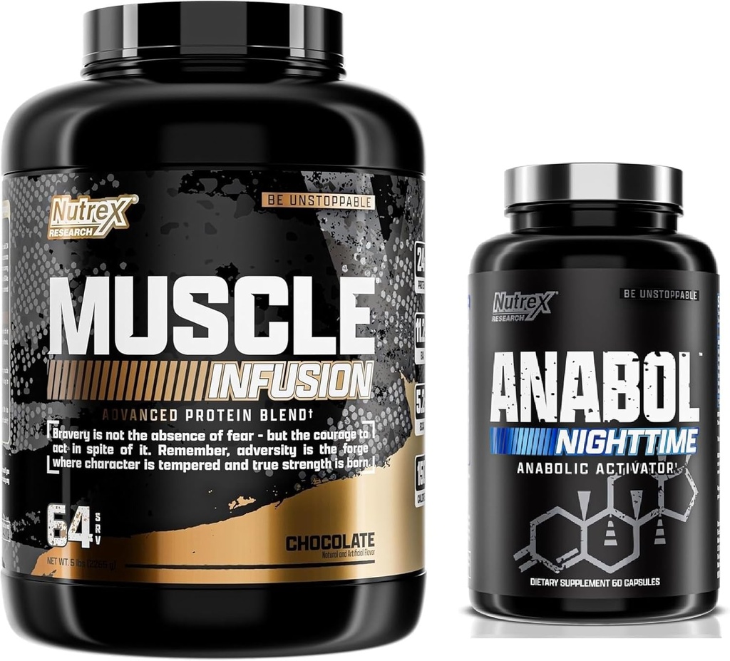 Nutrex raziskave Whey Protein Powder, čokolada Anabol PM nočne mišice graditelj in pomoč za spanje