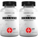 Raziskovalni laboratoriji 2 za 1 Promo 240 Colagen tablete - 6000 mg na dan. Trava Fed proti staranju podpora za kožo, sklepov, Tendoni, kosti, lase in nohte. Paleo Friendly. Kolagen Peptides Powder dodatek...