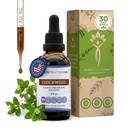 Skrivnosti Tribe Chickweed Tinkture Tekoči ekstrakt brez alkohola, Chickweed (Stellaria Media), posušeni zgoraj okrogli deli (2 FL OZ)