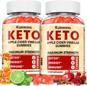 Keto ACV Gummies – Jabolčni kis z mamo, Presnovna podpora– z vitaminom B6 & B12 – Vegan, Non-GMO – Podpira Dnevno Wellness – 120 Count