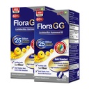 LABO Nutrition FloraGG, Lactobacillus Rhamnosus GG 25 Billion CFU Aktivni probiotiki & Sunfiber Prebiotic Fiber Supplement, Podpora Zdrave črevesne, Imunsko zdravje Zapoznela sprostitev & Gluten Prost 60sx2