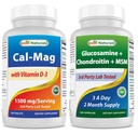 Najboljši naravni kalcij Magnezij z vitaminom D3 1500mg & glukozamin hondroitin in MSM