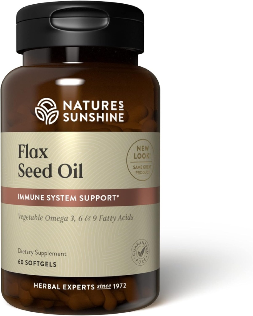 Narava Sunshine Flax semena olje, 60 Softgels 
