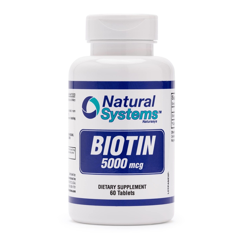 Biotin 60 Tablete 5000 mcg by Natural Systems 