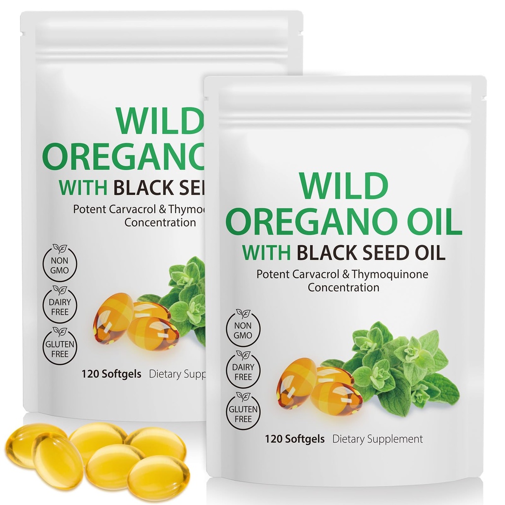 Oil of Oregano Softgels 6000mg Per Serving 240 Count 