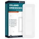 Island oblačenje meja Gaza 4"x10", 25 Individualno pakirani ne-stick Pad v središču z lepim mejam,Soft & zelo Absorbent medicinske stopnje oblačenja gaze Pad za nego ran in prva pomoč