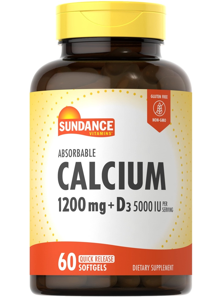 Sundance Calcium 1200 mg z vitaminom D3 5000 i.e.