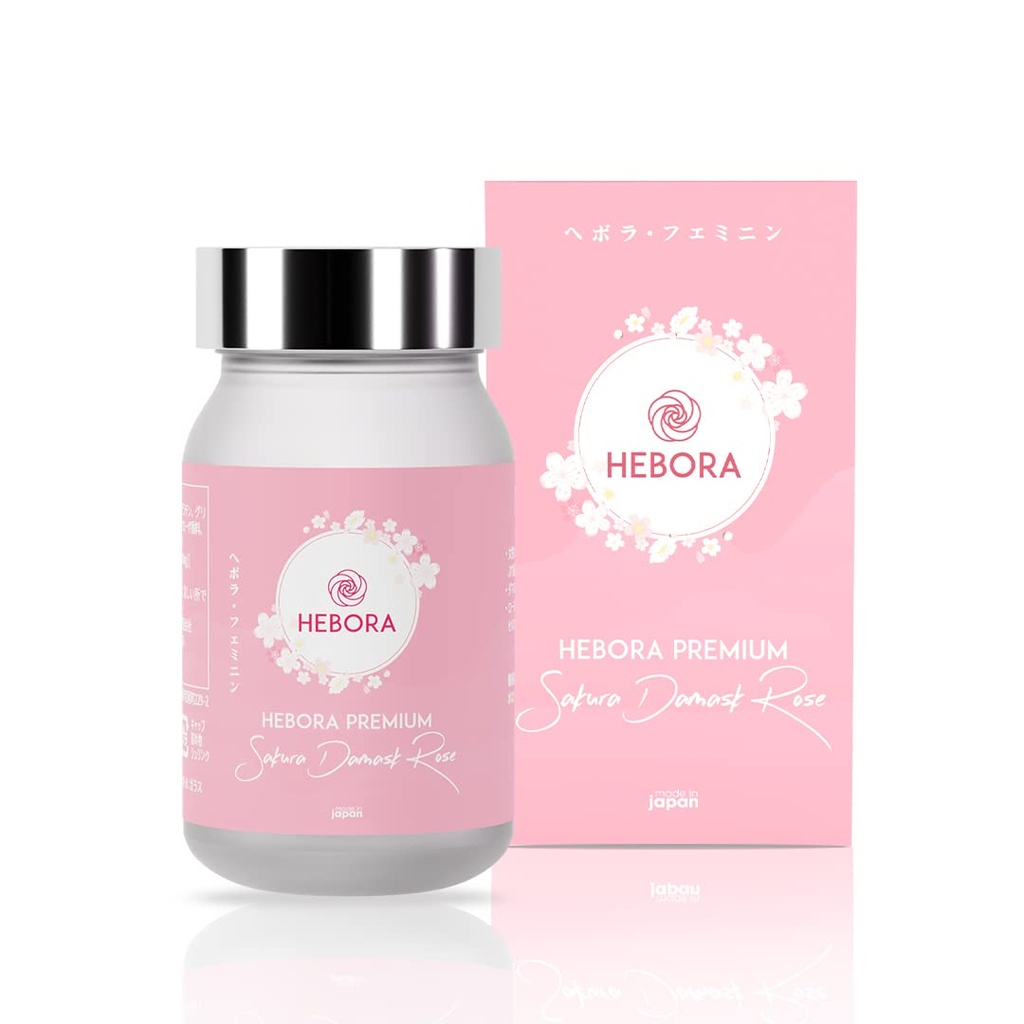 Hebora Premium Sakura Damask Rose Japan - Self dišeči dodatek telesa Deoderizing PMS Podpora Nova različica 2023
