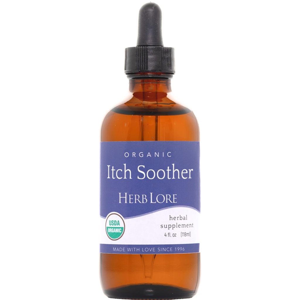 Herb Lore Organic Srbečica Soother Tinkture - Soothes Srbečica Nosečnost Koža in izpuščaj, Tekoči Mlečni osat, Dandelion & Rumena Dock Jetra Podpora kapljice (4 fl oz)