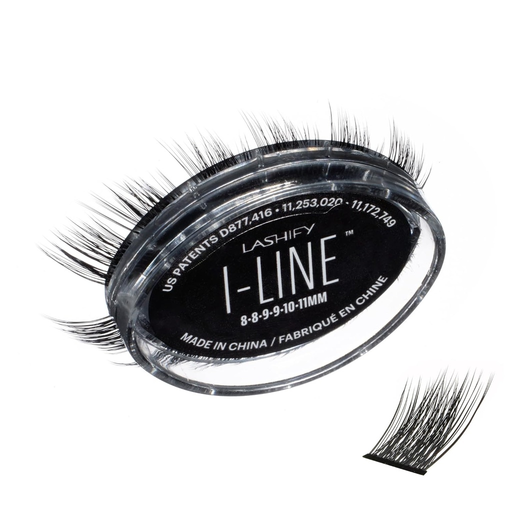 Lashify I-LineShort Pre-Mapped Gossamer, Easy DIY Lažne Lashes ustvariti Angled videz in Eyeliner učinek