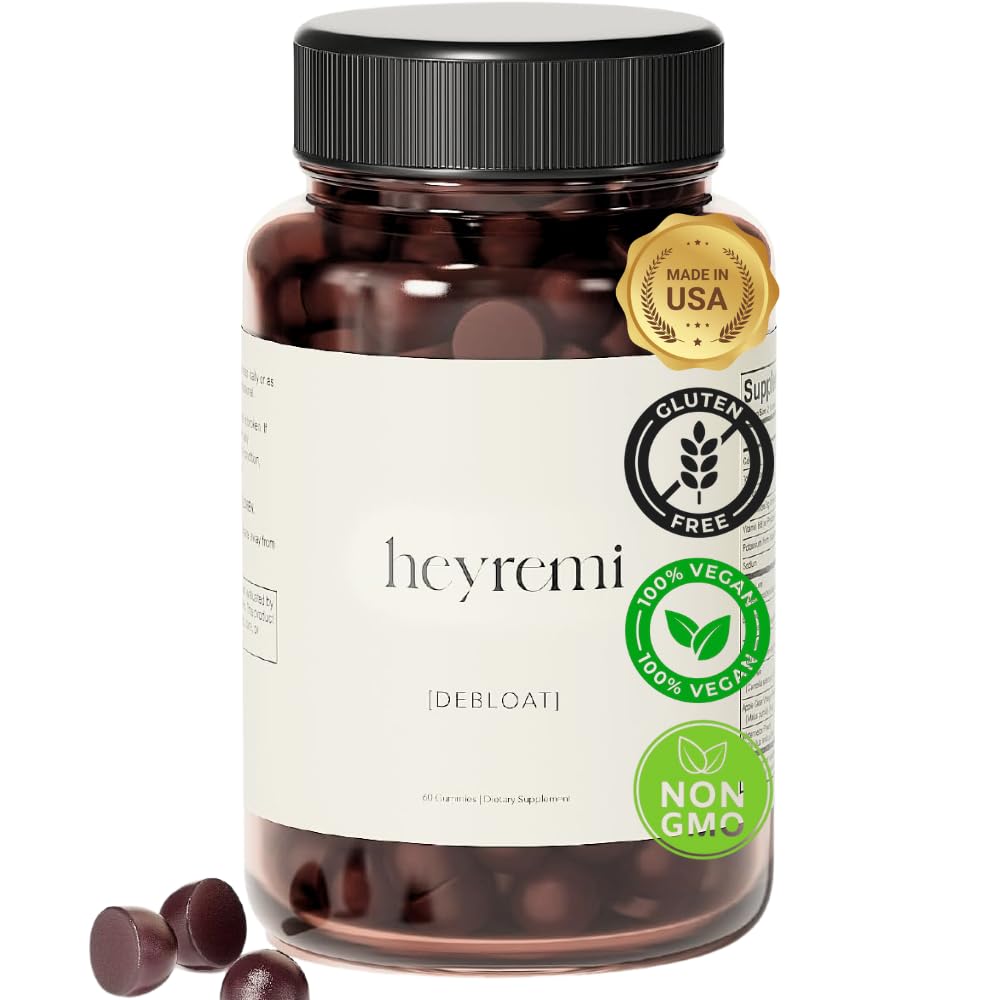 Debloat Gummies – hitro napenjanje in plin Relief- Zeliščna prebavna podpora z Apple Cider Vinegar, Dandelion in Green Tea- Feel Lighter, Udobno in Energied – 60 Gummies