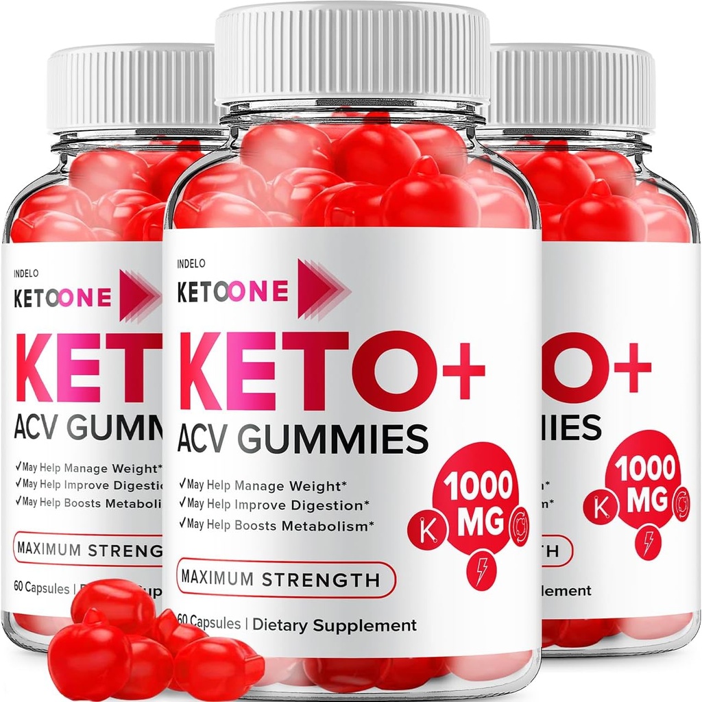 (3 paket) Keto One Gumies Napredna izguba - ACV Gumies Največja moč, Keto One Keto Plus ACV Gumies Apple Cider Vinegar, Keto One Gumies Ocene B12 Keto+ACV (180 Gumies)