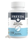 Freeda Calcium Gluconat – Kosher Vegan Kalcijev dodatek – Enostaven za prebavo in absorbcijo – Podpira moč kosti – čisti kalcij brez vitamina D – (100 kapsul)