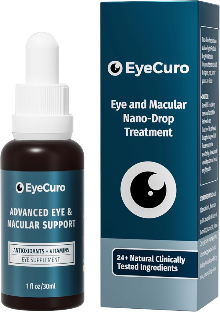 Eye Vitamin & Mineral Supplement, Vsebuje lutein, vitamin A, vitamin E, vitamin C, Zeaksantin, astazantin, cink & več, 30ml