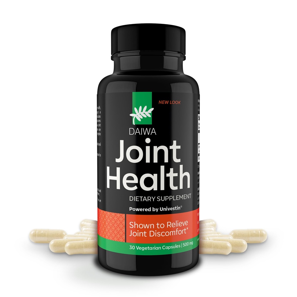 Daiwa Joint Health - Tendon in Ligament dopolnila s kitajskim Skullcap in Acacia Catechu - Tradicionalna rastlinsko-bazna formula za aktivni življenjski slog - Non-GMO, 30 vegetarijanske kapsule