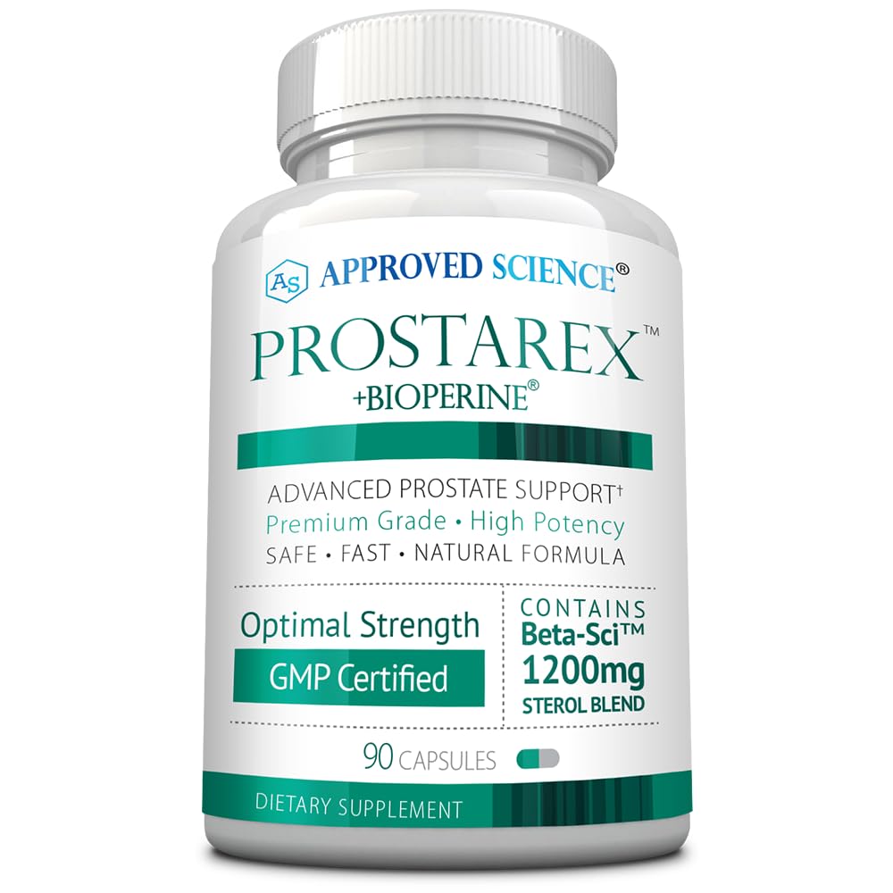 Odobreni Science Prostarex – dopolnilo prostate – žaga Palmetto, 1200 mg beta-sitosterol, bioperin – 90 kapsul – oskrba po 1 mesecu