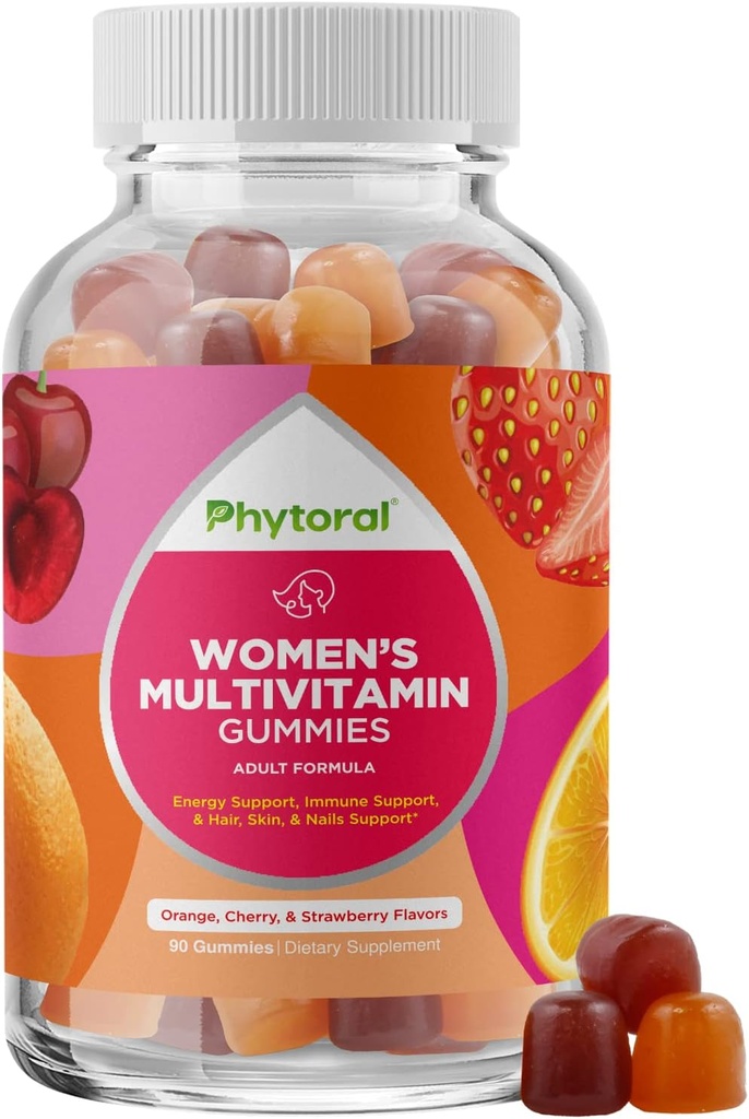 Ženske multivitaminski Gummy Vitamini za odrasle - naravni multivitaminski za ženske Gumije in naravni imunski sistem Booster - ženske Gumies Odrasli Popolni z cinkom