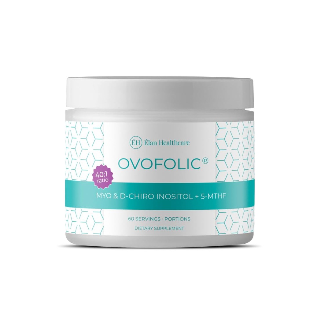 PCOS dodatek za ženske - povečanje plodnosti, hormonsko ravnovesje, in podpora PCOS - Myo-Inositol, D-Chiro Inositol, Active Folate - Visoka moč PCOS dopolnila (60 Servings, 129g Jar)