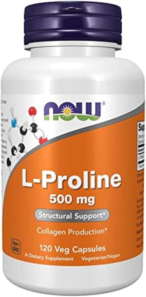 L- Proline 500 mg - 120 Veg kapsul do NOW