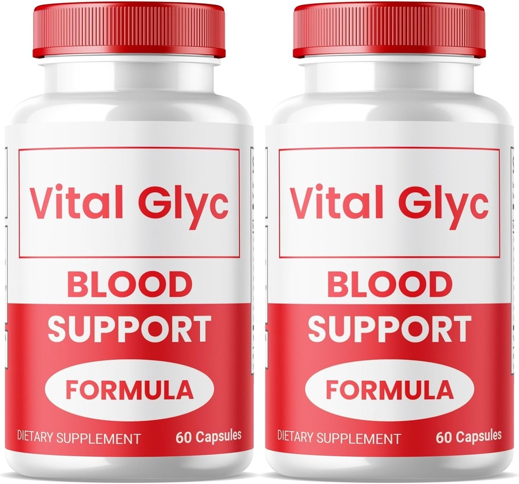 (2 pakiranji) Vital Glyc kapsule - uradna formula za podporo krvi, Vital Glyc krvni čistilec, Vital Glyc Glyco tablete Optimizer, podpira splošno zdravje in dobro počutje, Vital Glyc prašek (120 kapsul)