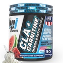 BPI Sports CLA+Carnitine – CLA L Carnitine & Linoleična kislina – L Carnitine Dodatek za hujšanje, Presnova & Lean Muscle – Kofein Free – Zamrzovanje lubenice – 50 Servis – 12.34 oz