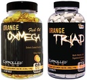 KONTROLIRANA LABS splošno zdravje paket, 45 Servisi Orange Triada, 120 Count Orange Oximega Fish Oil, Muscle Building in recovery dodatek za moške in ženske