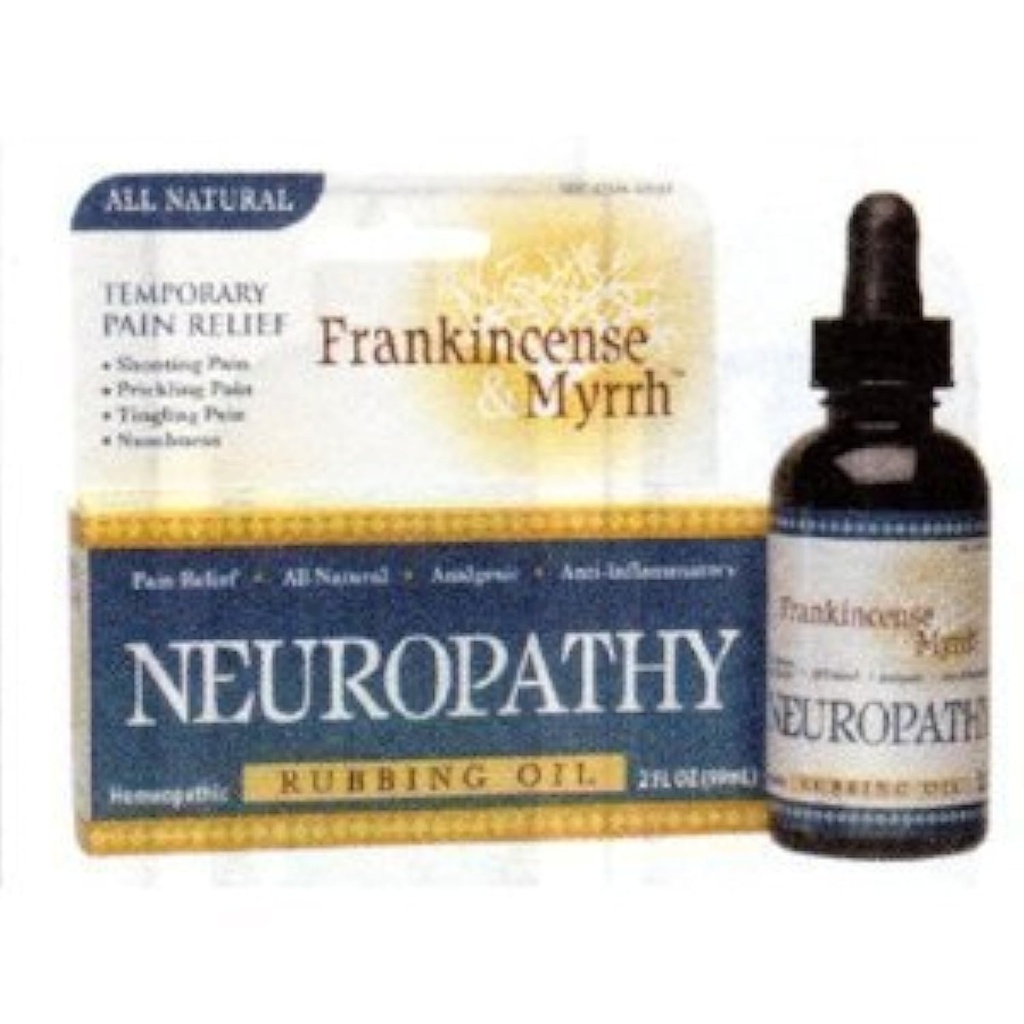 Frankincense & Mira Nevropatija Rubbing Oil 2 oz. (paket z 2)